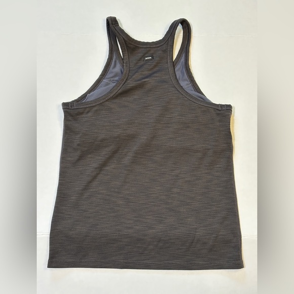 PrAna Active Tank - Built in Bra - Gray/Grey Black Marled - Gym, Hiking , Yoga - Picture 3 of 5